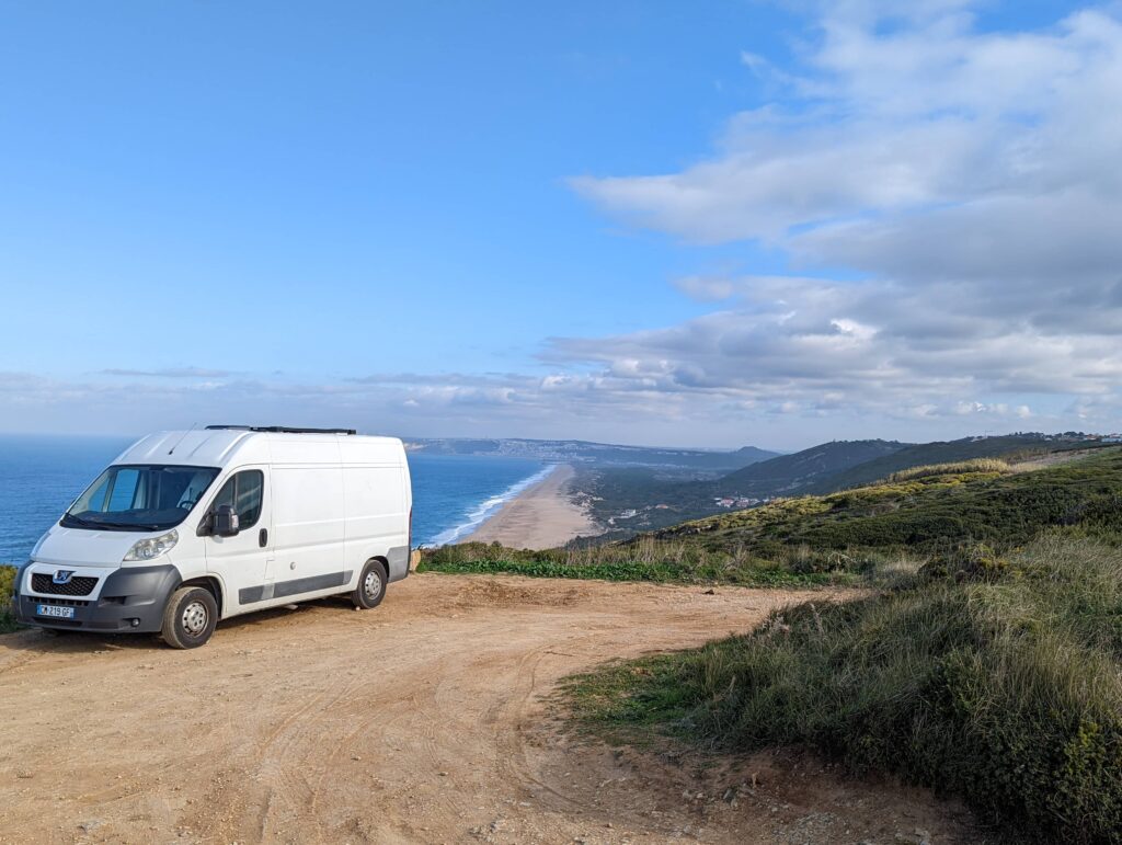 spot pour dormir au Portugal avec vue mer, trouvé avec l'application Park4night