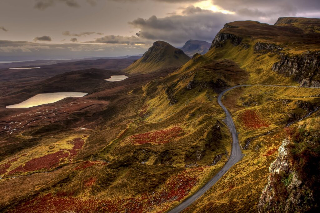 destination populaires pour les road trips en van : l'Ecosse