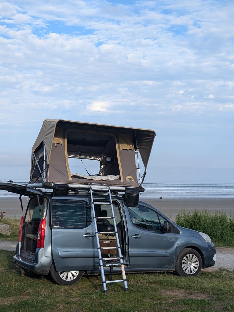Débuter en tente de toit