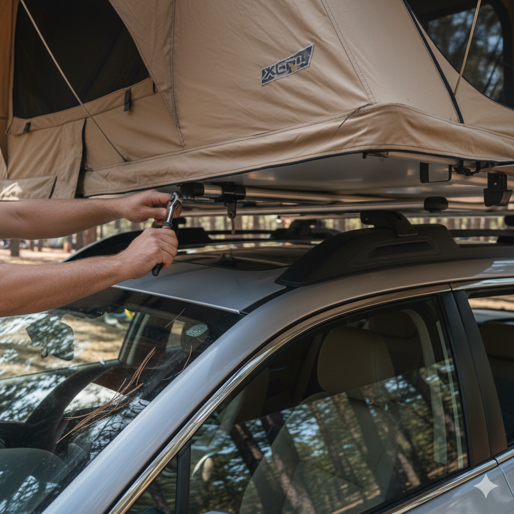 Barres de toit tente de toit