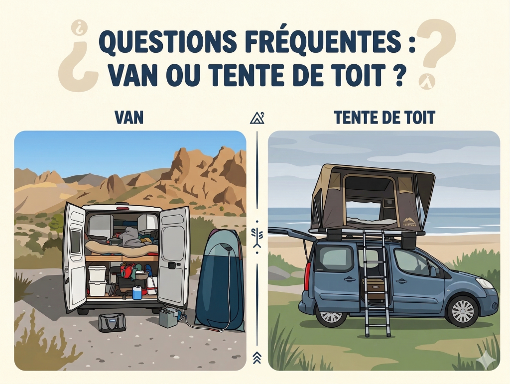 Questions fréquentes : van ou tente de toit ?